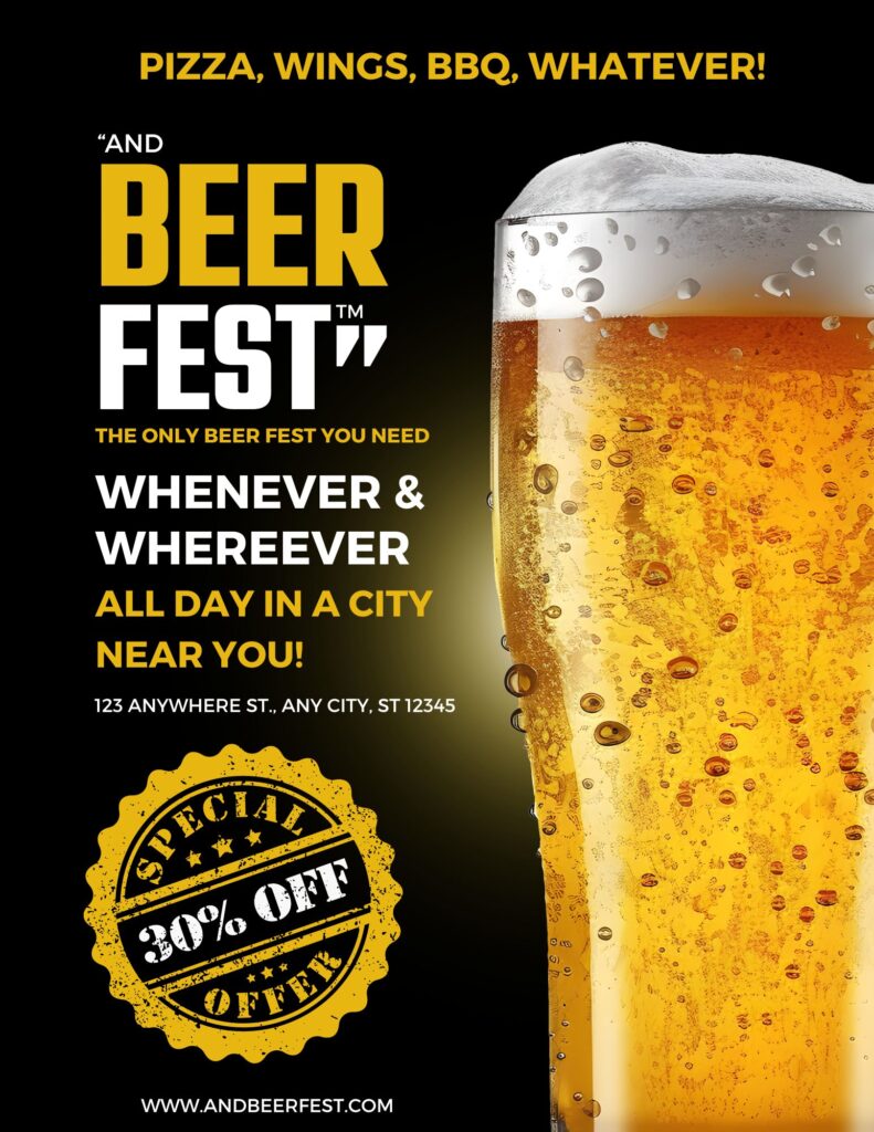 and beer fest flyer